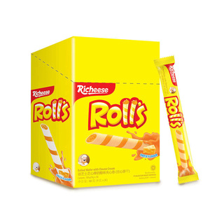 Indonesia Imported Cheese Richeese Cheese Stick Sandwich Roll 180g Note Roll Hot Snacks Wholesale