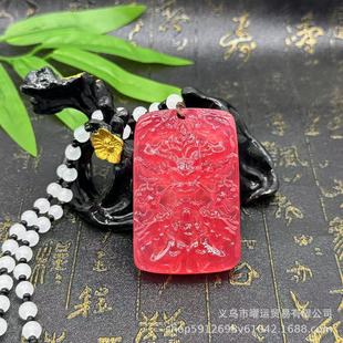 Factory wholesale light change dragon brand light change Buddha meets sunlight ultraviolet light change pendant necklace resin carving