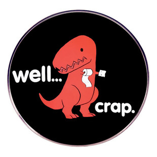 Tyrannosaurus Rex Hand Too Short Brooch Humorous Cartoon Funny Pin Badge Metal Alloy Badge Accessories
