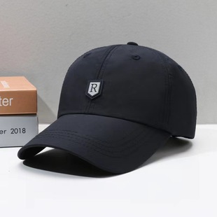 Quick-dRying Hat Men's SpRing and SummeR Thin Peaked Cap BReathable Sun PRotection Sun Hat Casual Sunshade R LetteR Baseball Cap