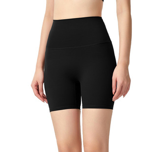 Quad Fitness Pants Women's High Waist No Embarrassment Line Shorts Outer Wear Training Yoga Pants Cycling Sports Tight Pants Summer