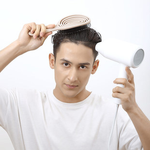 Compressed stretch massage comb with long handle tooth comb for men and women