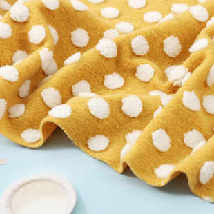 Anti-blowing three-dimensional jacquard flannel popcorn small steamed bread craft gift plush bump dot flannel