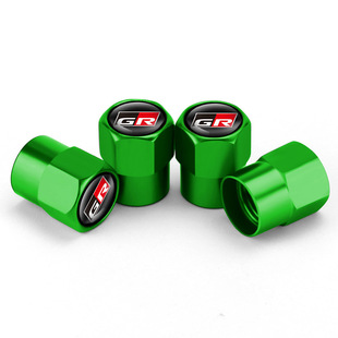 Suitable for GR valve cap car tire decorative cap metal personalized modified air nozzle cap valve core dust cap