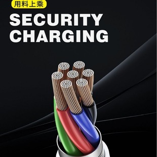 Cool Flame 6A Flash зарядка Дата-кабель Быстрая зарядка для Android iPhone Huawei зарядка Type-C расширение/2 метра