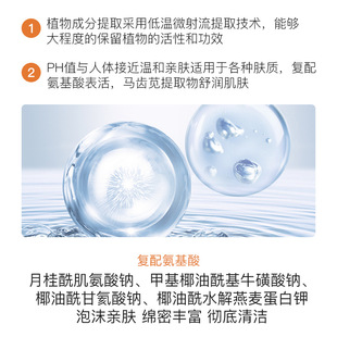 Spot Clear and Pure Amino Acid Facial Cleanser Deep Hydrating Moisture Cleansing Pore Moisturizing Mild Facial Cleanser