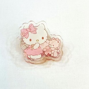 Culomi Sanrio мультипликационный pp-зажим Акриловый зажим Симпатичный нефритовый коридог-держатель для заметок