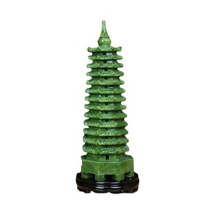 Nanyu Wenchang Tower Ornaments Xiuyu 9-storey Tower 13-storey Tower Step by Step Rise Southern Jade Tower with Pen Conner Jade Ornaments