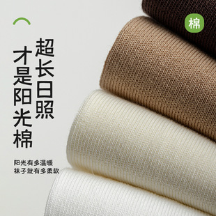 Pure cotton socks women's mid-calf spring and summer trendy boneless pile socks Xinjiang cotton all-match confinement socks Zhuji socks wholesale