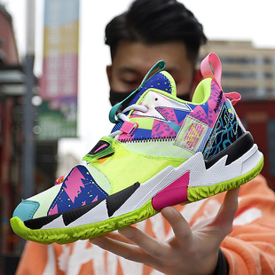 Spring 2025 Flying Noodles Youth Basketball Shoes Couple Wei Shao High-top Shoes Men's and Women's Leisure Sports Jinjiang Trendy Shoes
