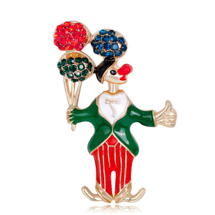 European and American Halloween brooch skull badge retro anti-light corsage high-end Ghost head accessories pin wholesale