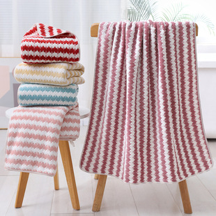 Coral fleece beach large bath towel microfiber pineapple lattice absorbent quick-drying adult household 70*140 thick bath towel