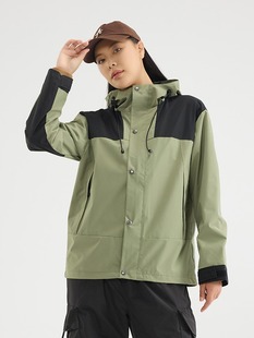 Couple Men's and Women's Clothes Spring and Autumn Single Layer Waterproof Outdoor Sports Mountaineering Hooded Jacket Mountaineering Jacket