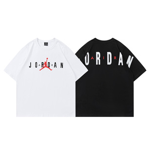 New 2023 Spring European and American Men's and Women's Printed Text Idea Cotton Pullover Short Sleeve Youth Popular Collar Men's and Women's T-shirt