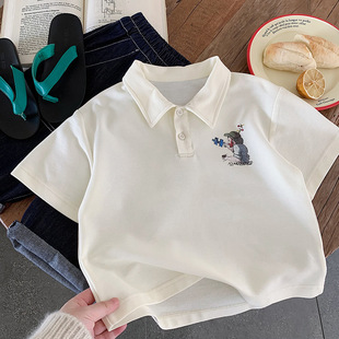 Boys and Girls Summer POLO Shirt Children's Clothing Casual Top Baby Cute Short-sleeved T-shirt Huzhou Zhili Children's Clothing