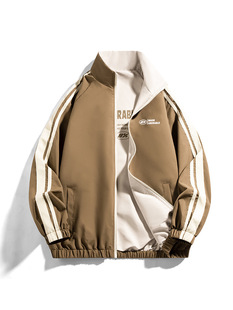 Cross-border Loosen Double-sided Jacket Men's Jacket Spring and Autumn Collar Brand American Couple Casual Clothes