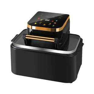 Multifunctional 12L Air Fryer Flip Smart Touch Screen Electric Oven Household Large Capacity Electric Fryer Air Fryer