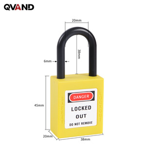 QVAND Industrial Safety Lock Equipment Maintenance Energy Isolation LOTO Tag Lock 38mm Not Open