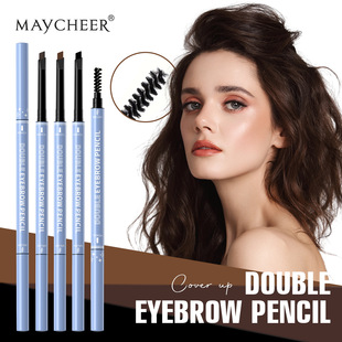 MAYCHEER double eyebrow pencil extremely fine soft fog novice easy to color does not faint lasting wild eyebrow cross-border foreign trade