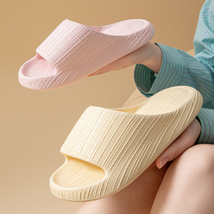 Home Slippers Women's Summer Bathroom Bath Non-Slip Deodorant Thick Bottom Feeling Soft Bottom Couple's Indoor Air Cushion Slippers