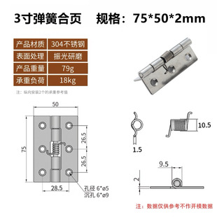 cl253-6 hinge 1 inch 1.5 inch 2 inch 2.5 inch 3 inch automatic spring hinge