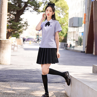 Thai school uniform Thai women's short sleeve long sleeve jk uniform shirt jk uniform junior high school Senior high school student class uniform suit