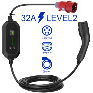 New energy portable charger three-phase 22KW\11KW European standard AC with car charger