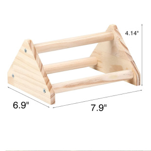 Chick Wooden Toy Stand Habitat Pet Jungle Stand Parrot Wooden Training Toy Pet Game Stand