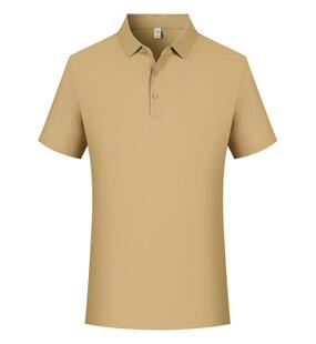 New business men's short sleeve seamless non-ironing POLO shirt work clothes sweat absorbent breathable seamless lapel LOGO
