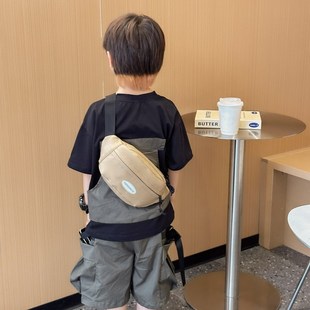 Korean-style Letter Children's Bag Fashionable Simple Boys' Chest Bag Crossbody Bag Fashionable All-match Girls' Accessories Bag Coin Purse
