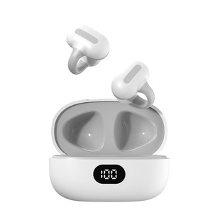 New binaural TWS Bluetooth headset bone conduction does not enter the ear clip ear noise reduction Bluetooth headset long endurance with compartment