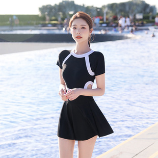 Swimsuit for women 2023 new fashion belly-covering slimming swimsuit hot spring conservative professional one-piece popular swimsuit