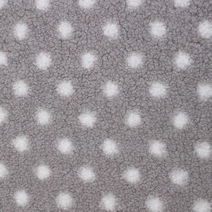 Lamb Fleece Fabric Polyester Wave Dot Printing Granular Fleece Autumn and Winter Children's Wear Coat Home Clothes Pillow Pajamas Fabric