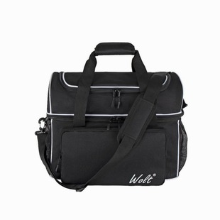 Wlot Bowling Double Ball with Shoe Bin Handbag with Shoe Bin Storage Sports Men's and Women's Shoulder Bag Sports Bag