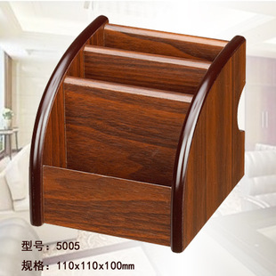 Pen holder creative fashion multi-functional desktop storage box office supplies cute wooden ornaments South Korea stationery Wen Wo