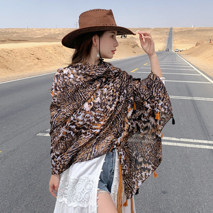 Vintage Ethnic Style Casual Fashion Photo Cloak Fashion All-match Large Cloak Comfortable Breathable Scarf Travel Shawl