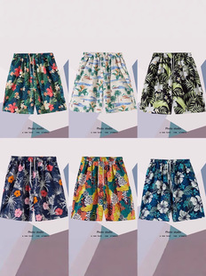 Wholesale in stock Loose Beach Pants Men's Summer Fast Thin Dry Sanya Five Points Casual Large Pants Island Holiday Shorts