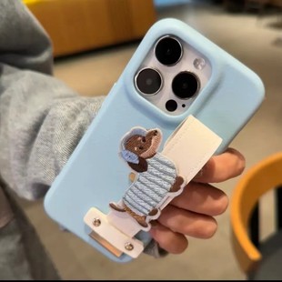 Такса Браслет портативный чехол для телефона iPhone16promax анти-падение яблоко 14pro мягкий чехол 15 личности