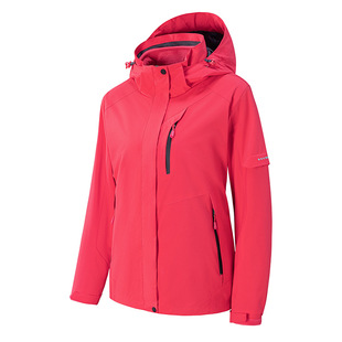 Winter new couple jacket outdoor windproof three-in-one fleece-lined warm detachable men's and women's sports jacket