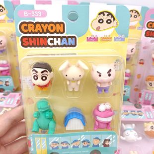 Мультфильм аниме персонаж Crayon Shinsin новый ластик в коробке