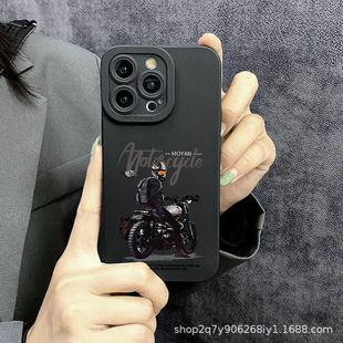 Мотоцикл мужской подходит для Apple 15PROMAX чехол для телефона iphone11/12/13/14/16 Защитный чехол 7/8XSM