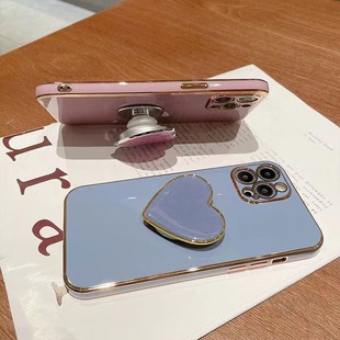 Для Apple 14Plus Чехол для мобильного телефона Любовь Подушка безопасности Невидимый кронштейн 14Pro кронштейн 13 Тонкое Отверстие 12 покрытие ТПУ