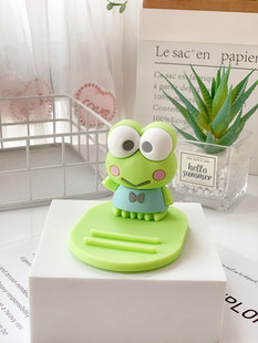 Creative fashion cute cartoon desktop mobile phone stand non-slip stand watch drama adjustable angle soft rubber mobile phone stand
