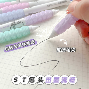 Negative Pen CS Head Press Gel Pen Student's Special Black Technology Quick-dry Brush Pen Decompression Super Soft Black Pen