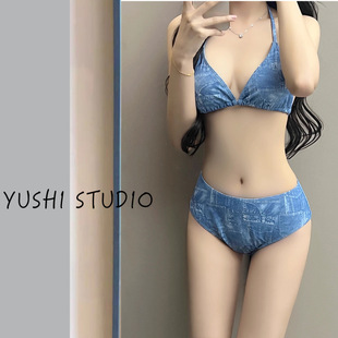 Весна-лето 2024, новый купальник BIKINI из четырех частей с длинными рукавами, Женский сексуальный купальник BIKINI для пляжного отдыха, горячая весна