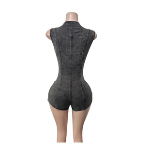 New Vest Denim Shorts MZ88629 in stock European and American Cross-border Hot Slim-fit Stretch Jompon Shorts