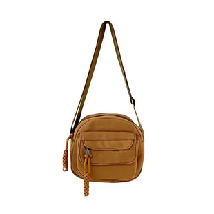 Japanese mobile phone bag canvas bag messenger bag ins simple all-match shoulder bag portable small backpack coin purse for women