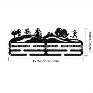 Cross-border New Iron Medal Rack Medal Storage Silhouette Metal Crafts Wall Decoration Pendant Metal Decoration