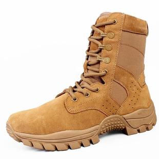 2025 Spring and Autumn New Brown Combat Training Boots 021 Genuine Waterproof Combat Boots Men's Training Boots Desert Tactical Boots