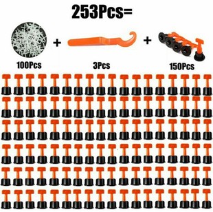 Трансграничные 253pcs/мешок плитки выравнивание T-образный регулятор крест настенный кирпич инструмент позиционирования
